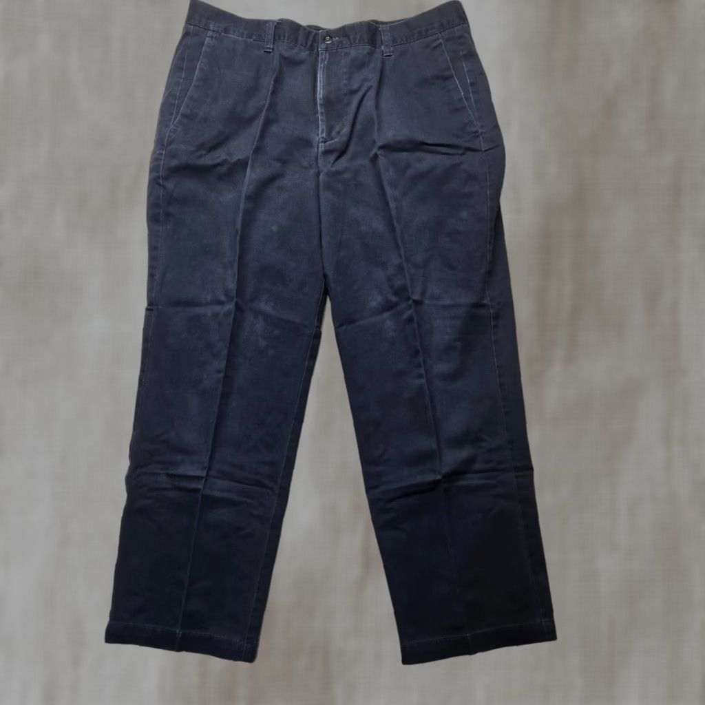 Dockers DOCKERS Khaki Pants Straight Fit Navy Blue Adult Men's 38x30 Regular Flat Front Comfort Workwear Size US 38 / EU 54 - 1 Thumbnail