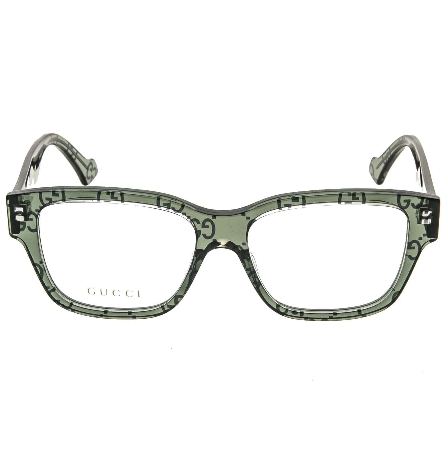 Gucci GUCCI GG1428O 1428 Crystal Green Print Eyeglasses 012 Size ONE SIZE - 2 Thumbnail
