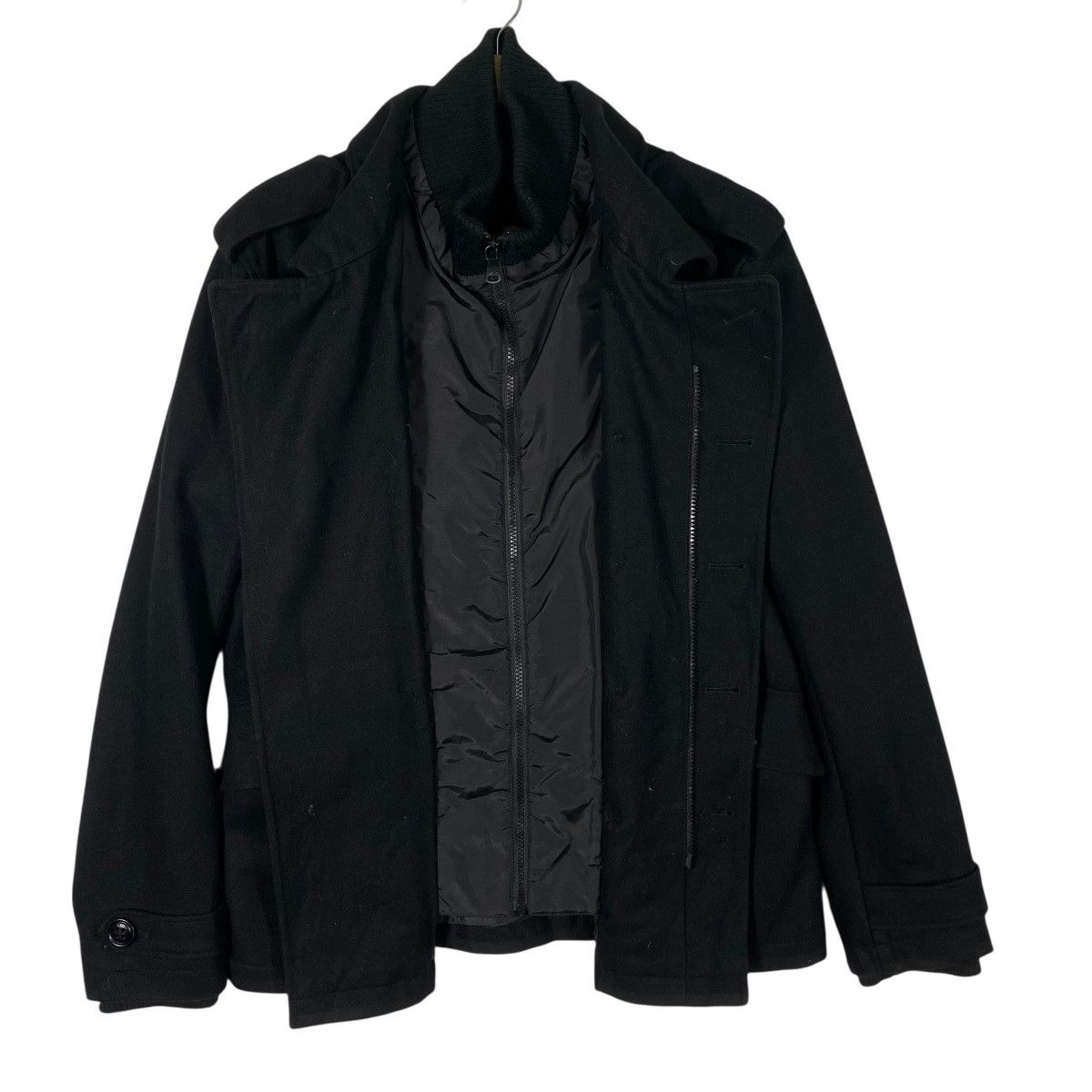 DKNY Donna Karan New York Wool Button/Zipper Jacket L Size Size US L / EU 52-54 / 3 - 5 Thumbnail