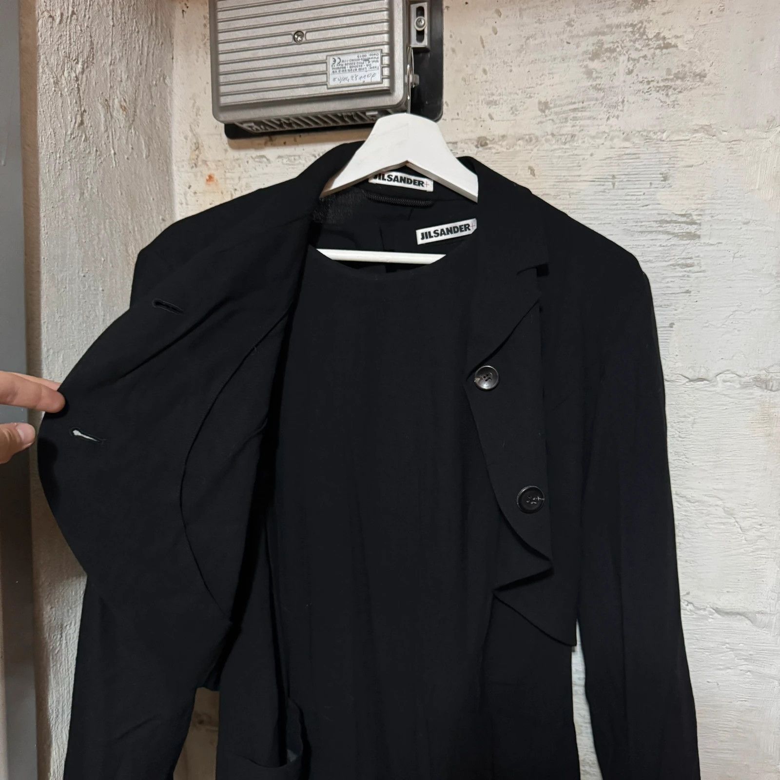 Jil Sander Vintage Jil Sander 80s set croped blazer + pocket dress Size S / US 4 / IT 40 - 4 Thumbnail