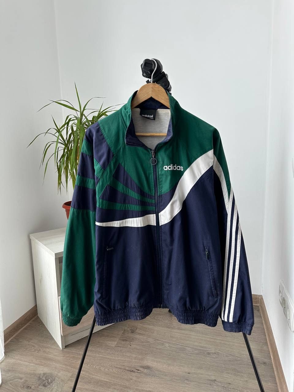 Adidas × Vintage Vintage Adidas Faded Sportswear Zip Hoodie Size US M / EU 48-50 / 2 - 13 Thumbnail