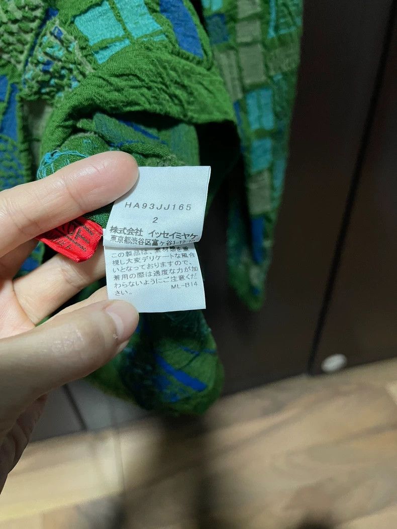 Issey Miyake Issey Miyake Green color-blocked knitted top Size M / US 6-8 / IT 42-44 - 4 Thumbnail