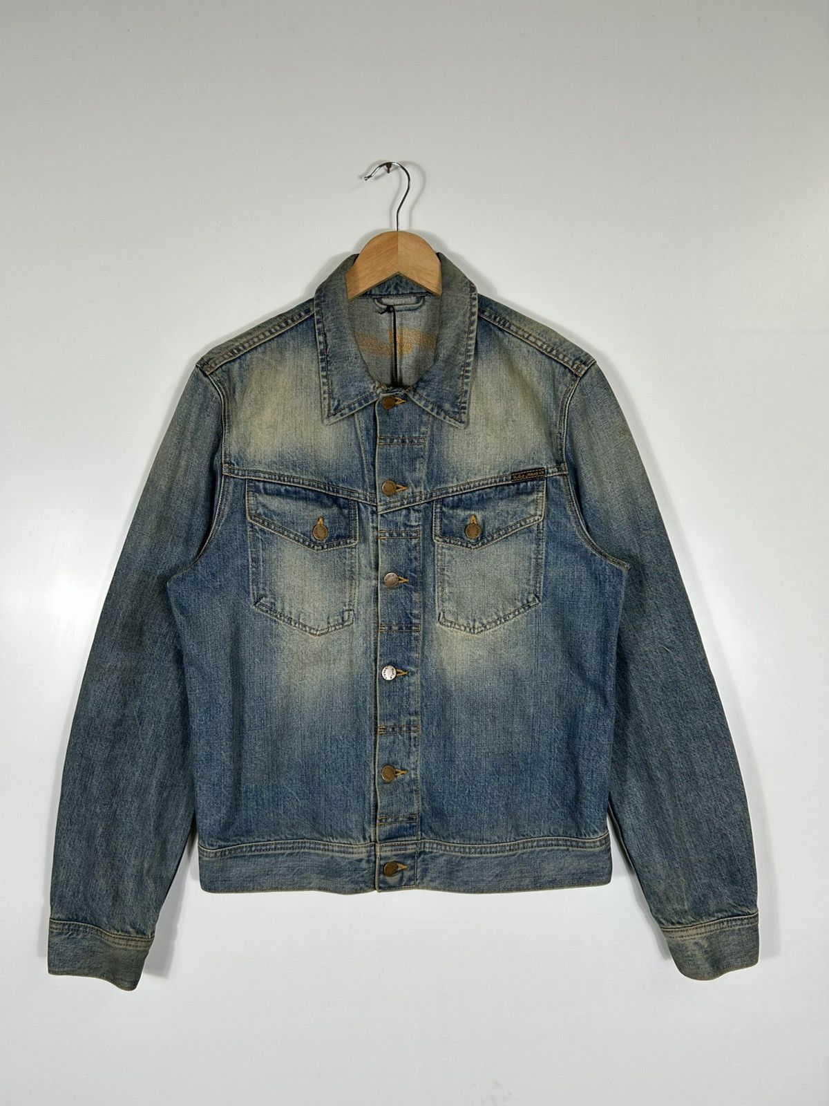 Nudie Jeans Nudie Jeans Organic Denim Jacket Men’s Blue Trucker Jacket Size US M / EU 48-50 / 2 - 2 Thumbnail