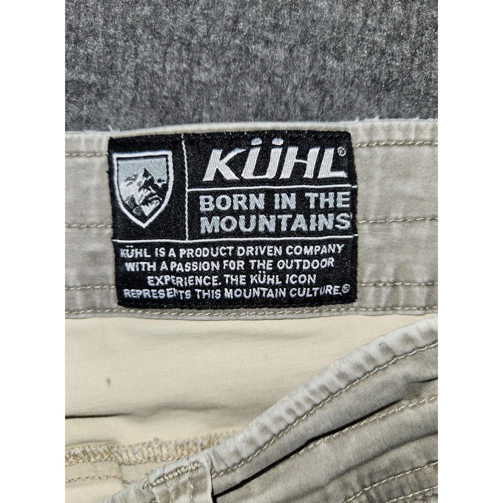Vintage Kuhl Mens 38x34 Gray Stretch Canvas Carpenter Pants Regular Inseam 32in Workwear Casual Regular Fit 5-Pocket Design Zip Fly Button Closure Size US 38 / EU 54 - 2 Thumbnail