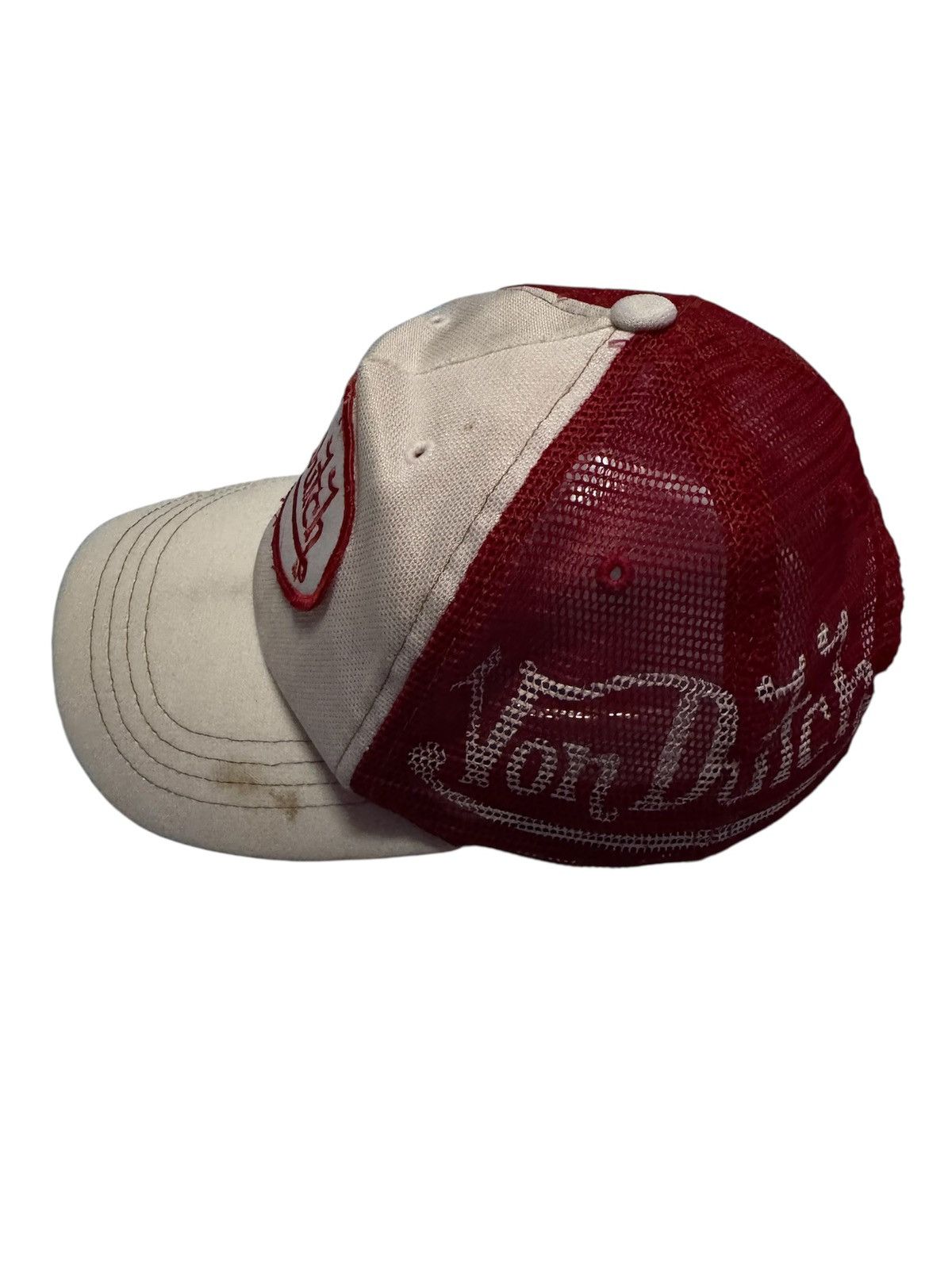 Von Dutch Von Dutch Red Trucker Snapback Cap One Size Size ONE SIZE - 3 Thumbnail