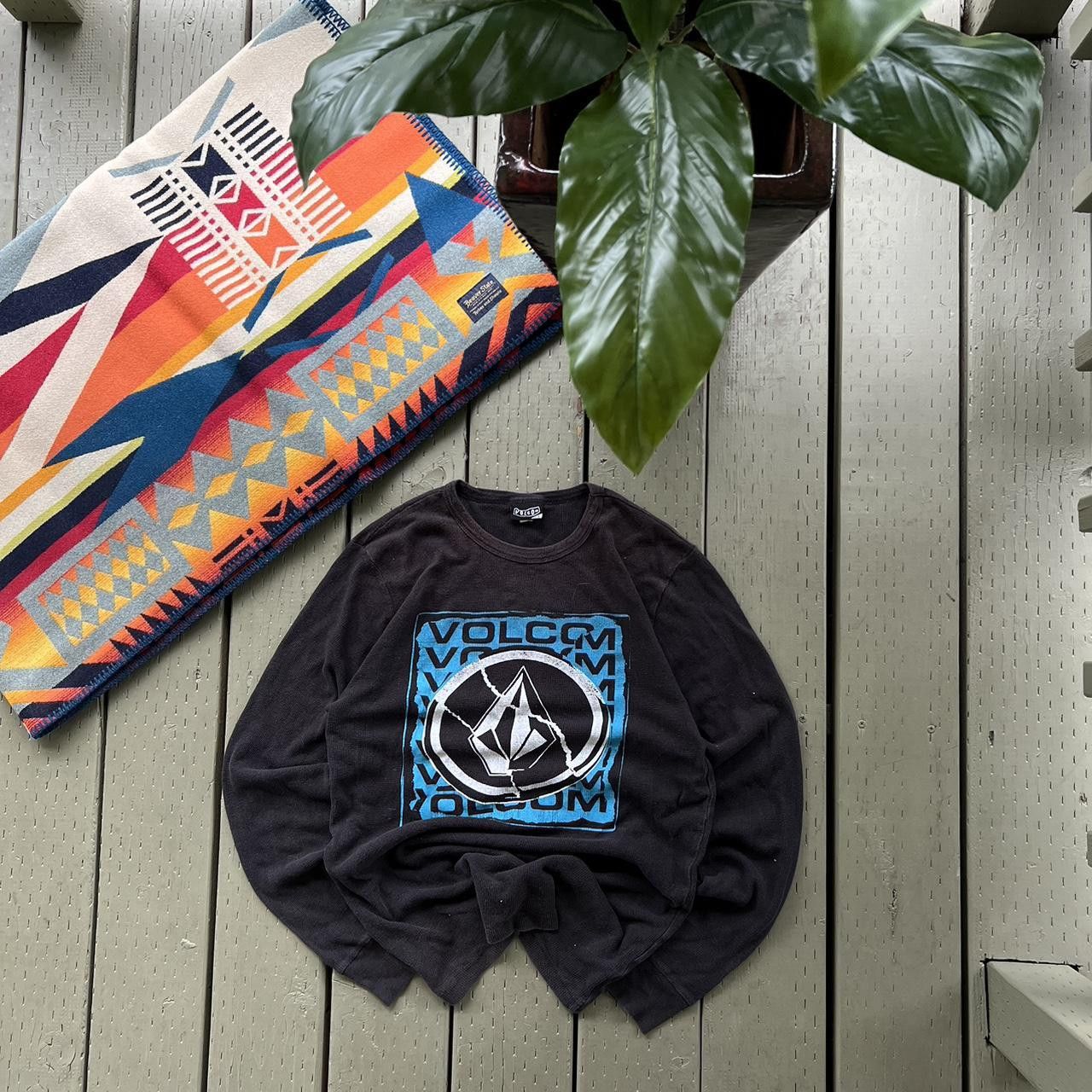Vintage × Volcom Volcom Thermal Waffle Knit Long Sleeve T-Shirt Skater Punk Size US L / EU 52-54 / 3 - 4 Thumbnail