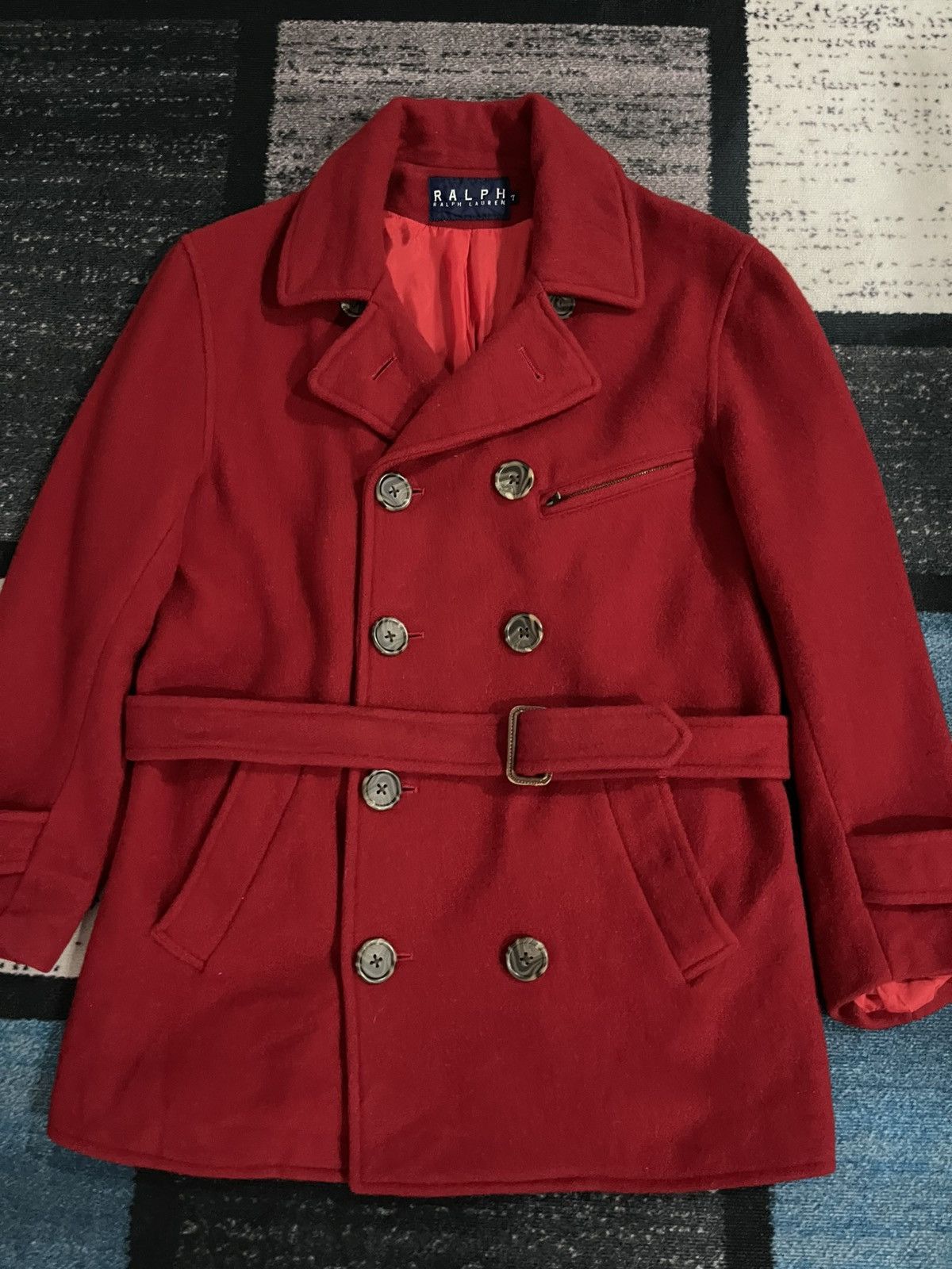 Lauren Ralph Lauren × Ralph Lauren Lauren Ralph Lauren Trench Coat Wool Jacket Size M / US 6-8 / IT 42-44 - 5 Thumbnail