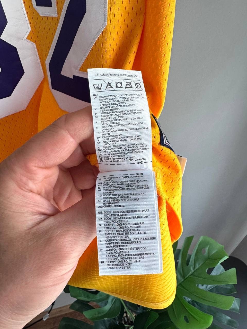 Adidas Adidas L. A. Lakers NBA Basketball Jersey #32 JOHNSON Size M Size US M / EU 48-50 / 2 - 12 Thumbnail