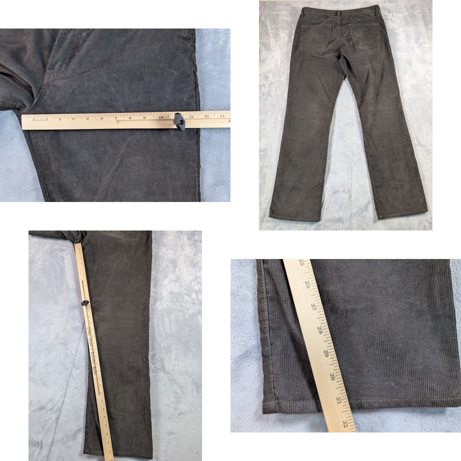 Gap VINTAGE Gap Corduroy Pants Bootcut 34x31 Gray Men's 1969 Preppy Size US 34 / EU 50 - 8 Thumbnail