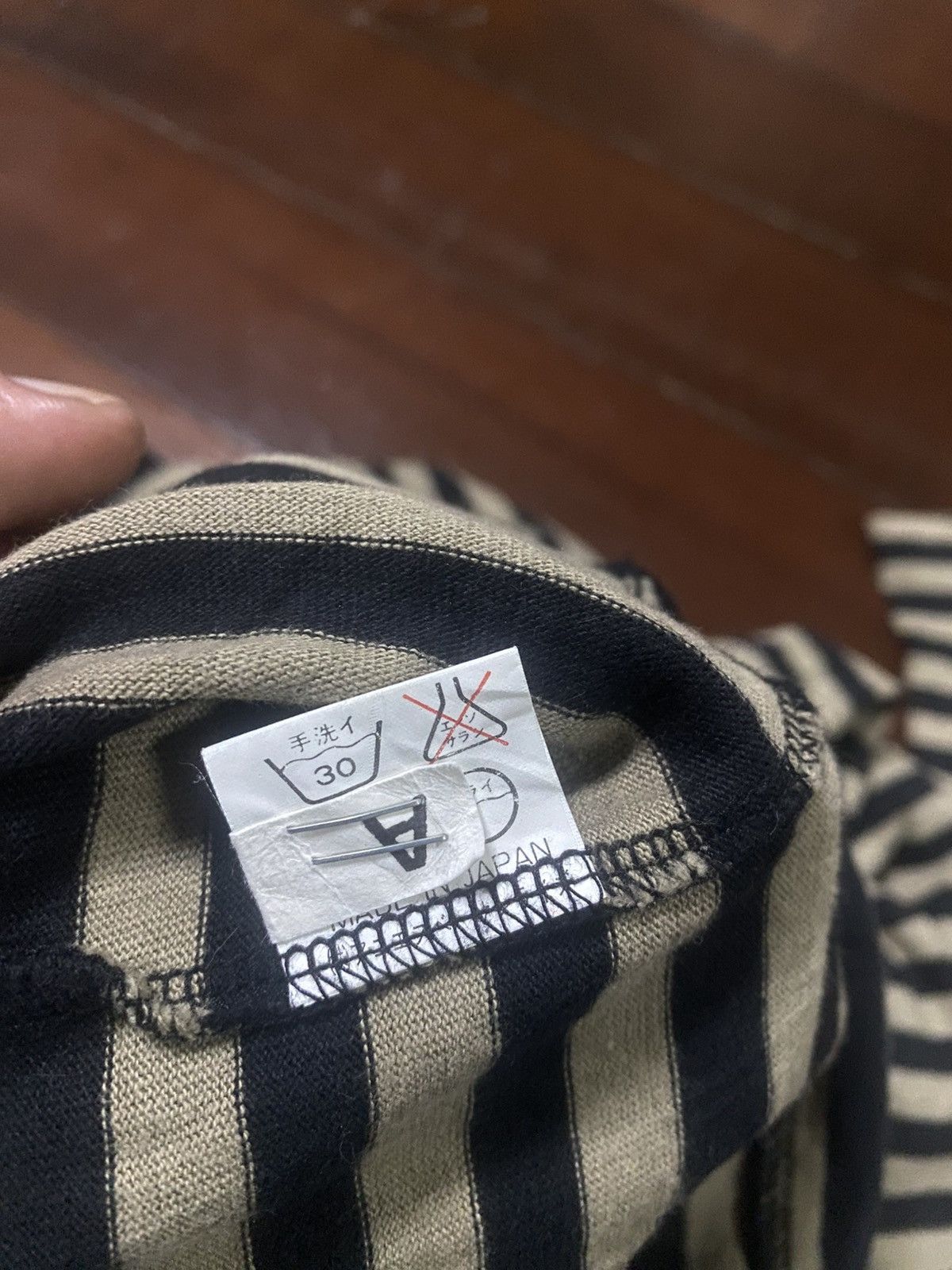 agnes b. Vintage Agnes b Stripe Tshirt Size US M / EU 48-50 / 2 - 9 Thumbnail