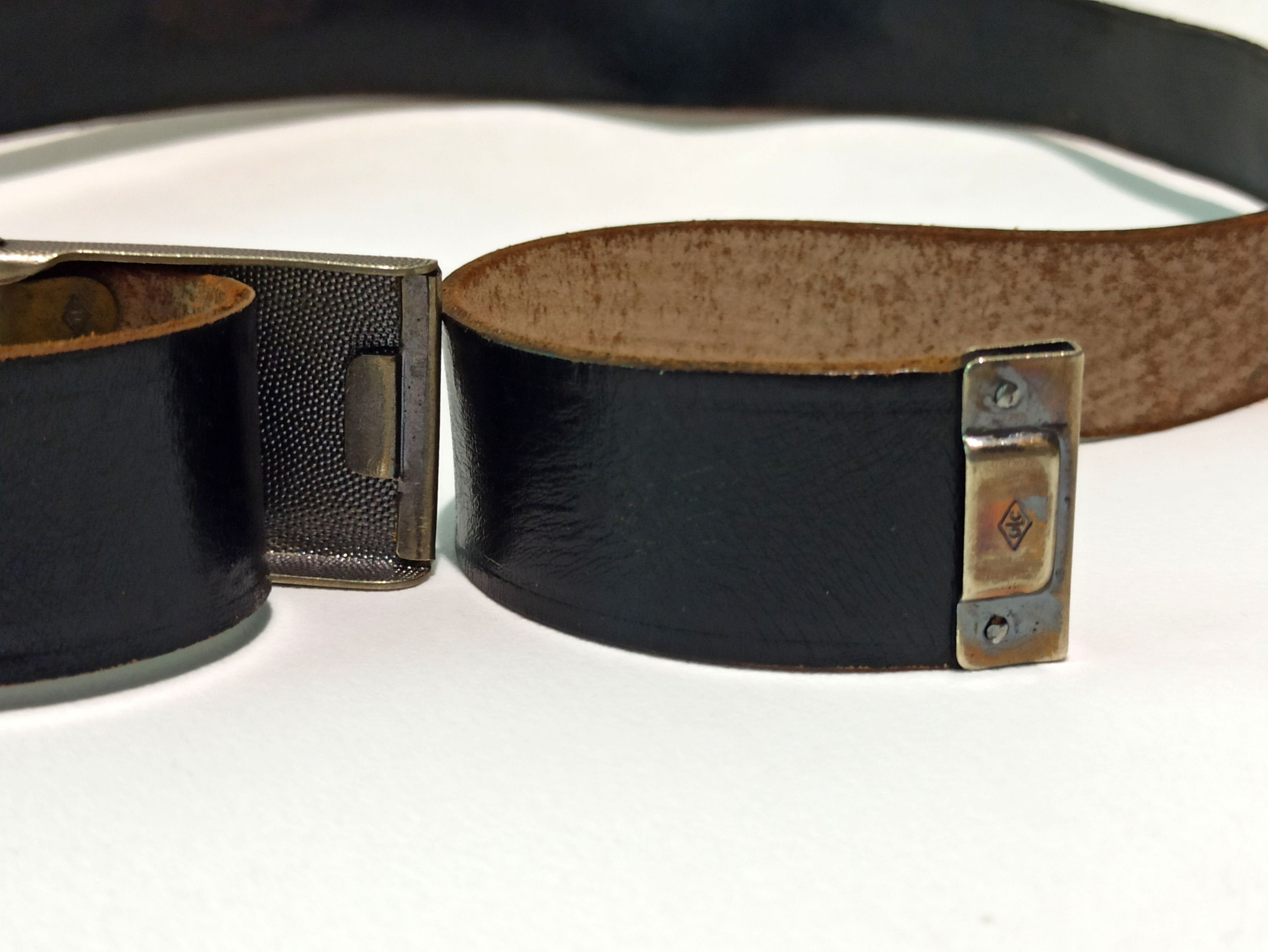 Other German Bundeswehr Vintage Leather Belt Size ONE SIZE - 7 Thumbnail