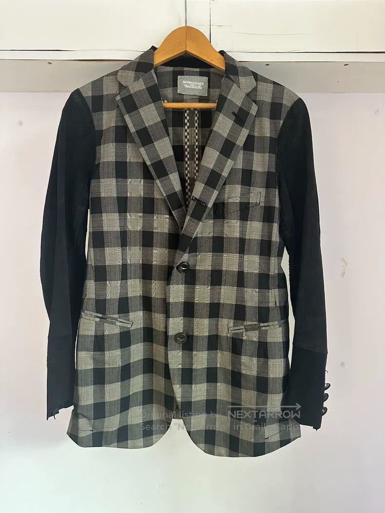 Takahiromiyashita The Soloist. Takahiromiyashita The Soloist. Early plaid/sheepskin sleev Size 46R - 1 Thumbnail