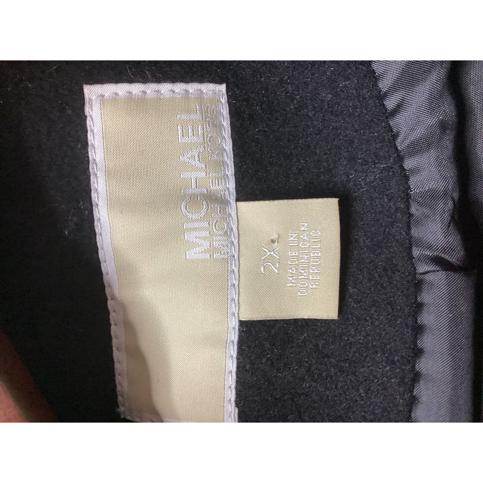 Michael Kors NWT Michael Kors Women’s Full Zip Wool Coat Black Size 2x Size XXL / US 16-18 / IT 52-54 - 13 Thumbnail
