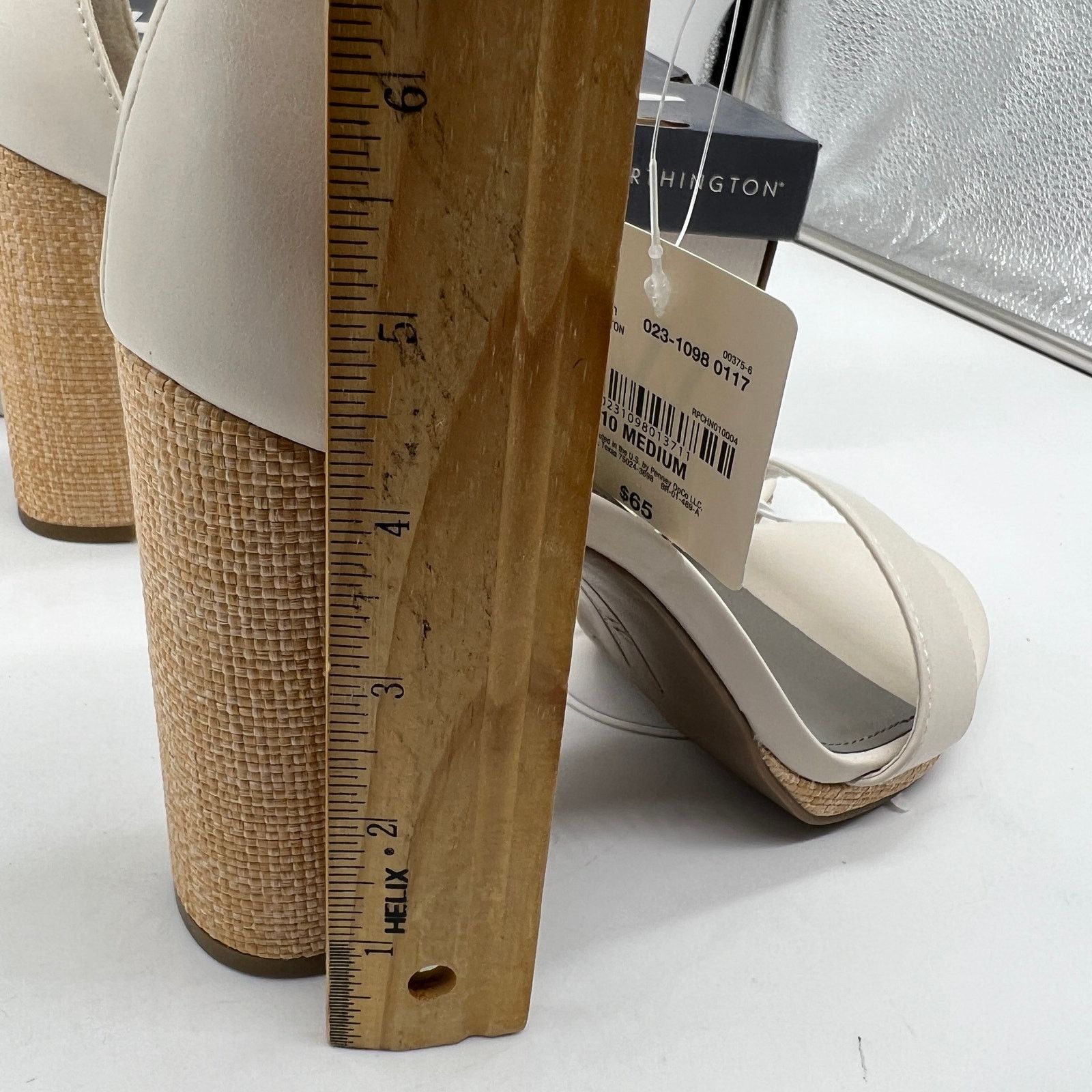 Other Worthington Womens Lynch Heeled Sandals Ivory Size US 10 / IT 40 - 6 Thumbnail