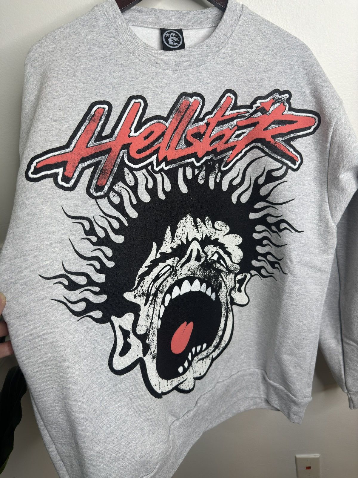 HELLSTAR Hellstar Studios Records Crewneck Grey Size US L / EU 52-54 / 3 - 3 Thumbnail