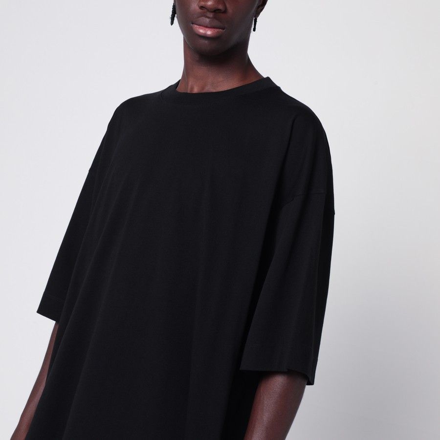 Dries Van Noten o1d2blof0225 Oversized Cotton T-Shirt in Black Size US M / EU 48-50 / 2 - 4 Thumbnail