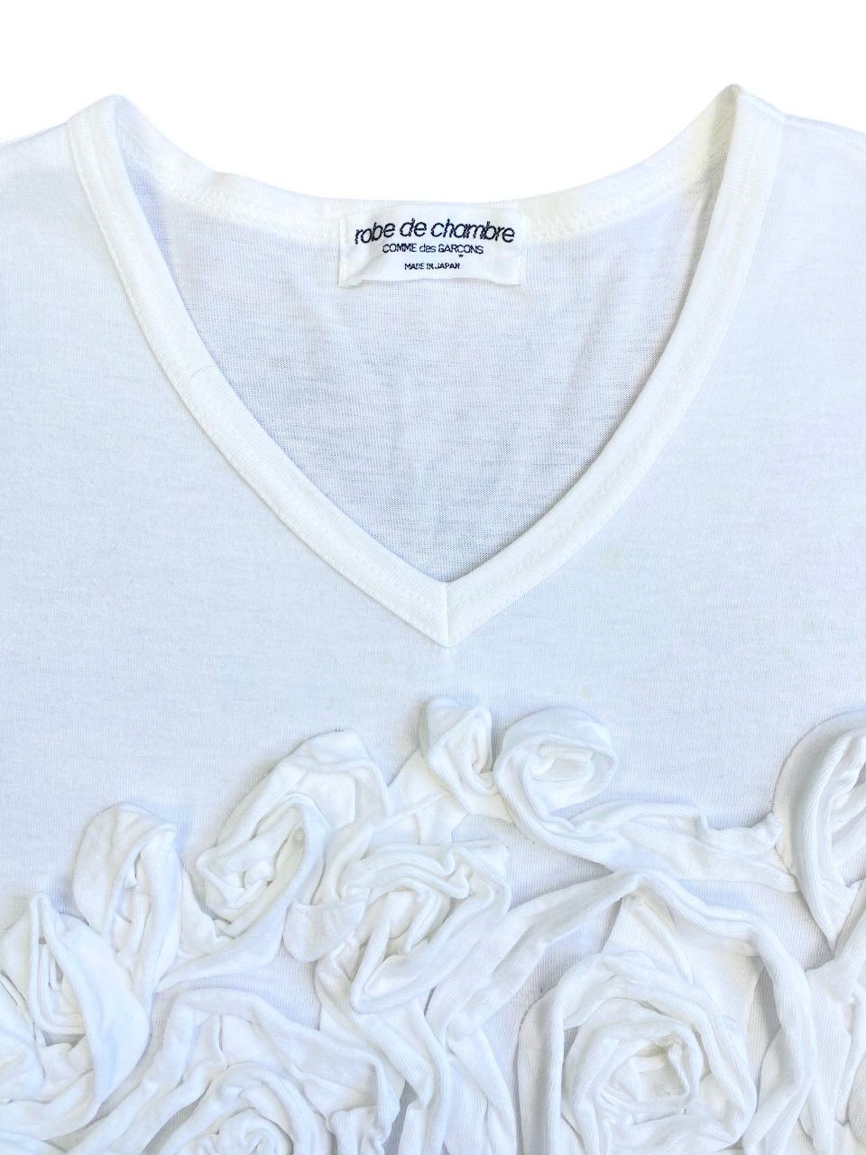 Comme des Garcons 1997 Comme des Garcons Robe de Chambre Ruffled Flower Tshirt Size US S / EU 44-46 / 1 - 2 Thumbnail