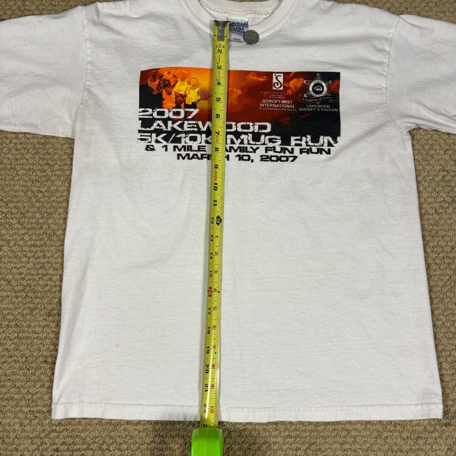 Gildan vintage y2k 2007 graphic mug fun run tshirt Mens Medium Size US M / EU 48-50 / 2 - 7 Thumbnail