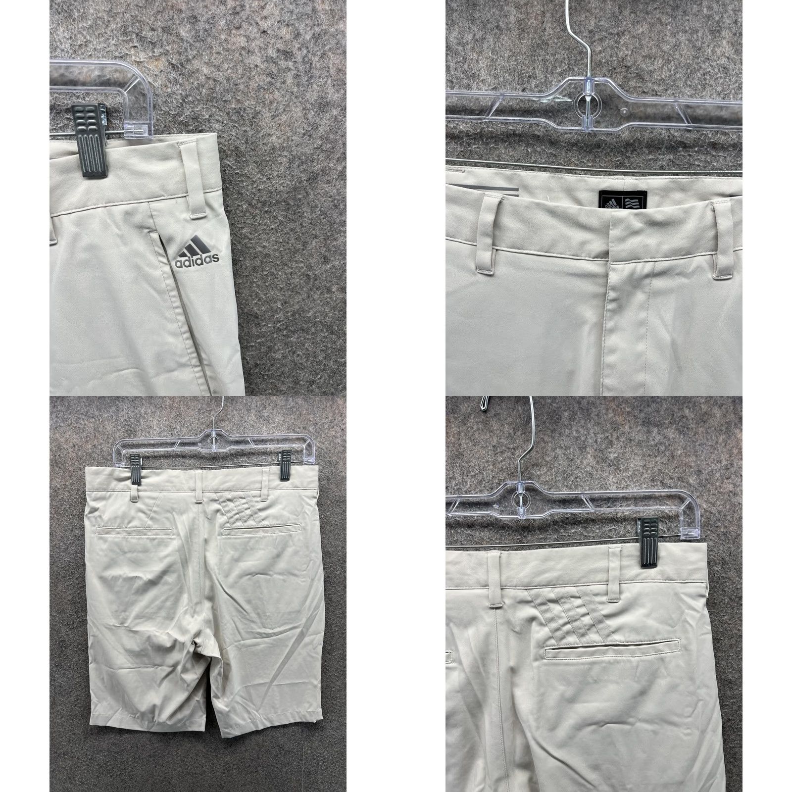 Adidas Adidas Shorts Mens 30 Beige Golf Chino Microfiber Casual 10 Inseam Summer Size US 30 / EU 46 - 8 Thumbnail