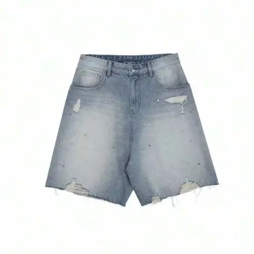 Japanese Brand WASHED distressed EDGY Y2K shorts jeans Size US 34 / EU 50 - 1 Thumbnail