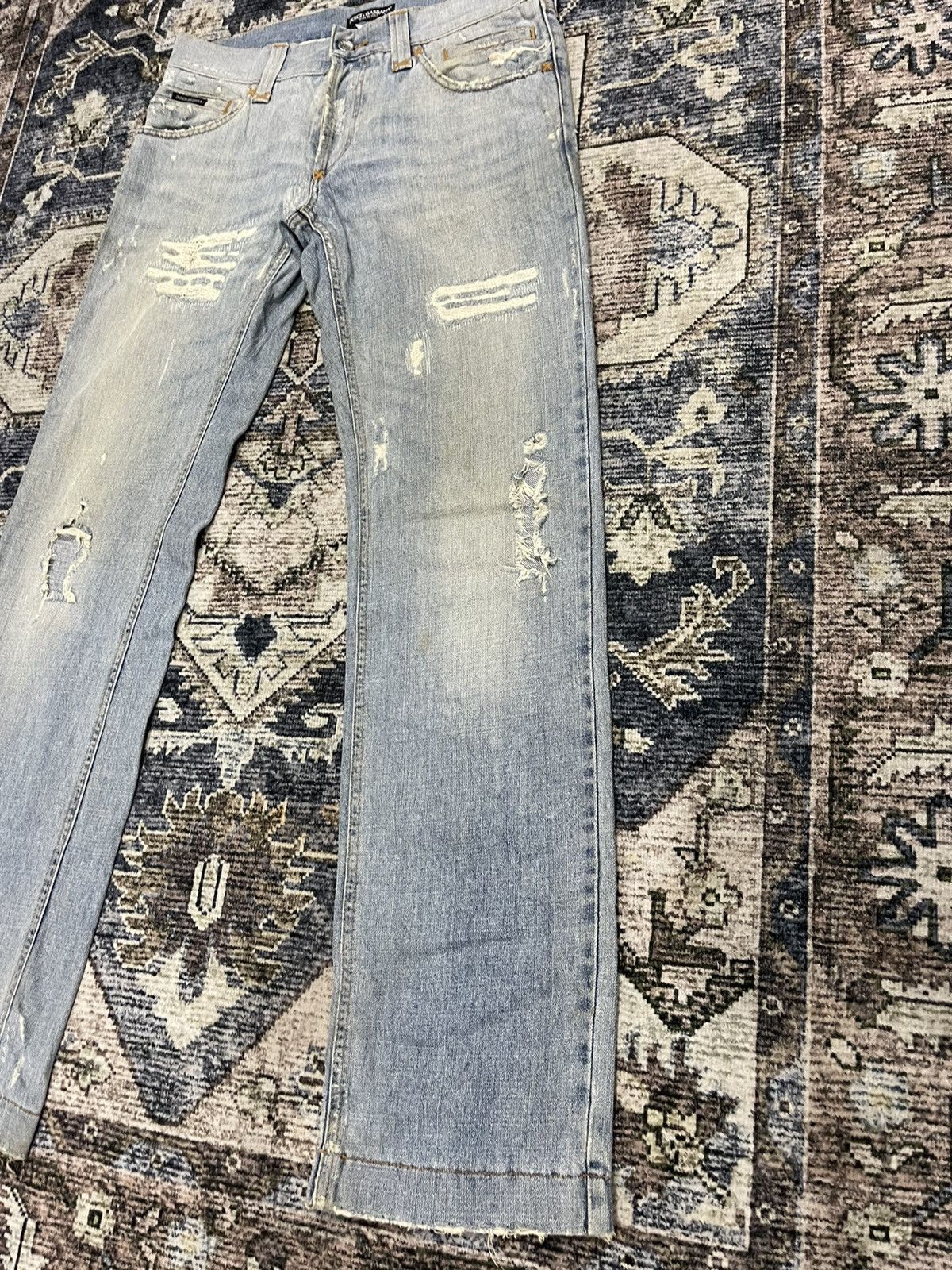 Dolce & Gabbana Vintage Dolce & Gabbana D&G Luxury Designer Metal Logo Denim Size US 34 / EU 50 - 6 Thumbnail