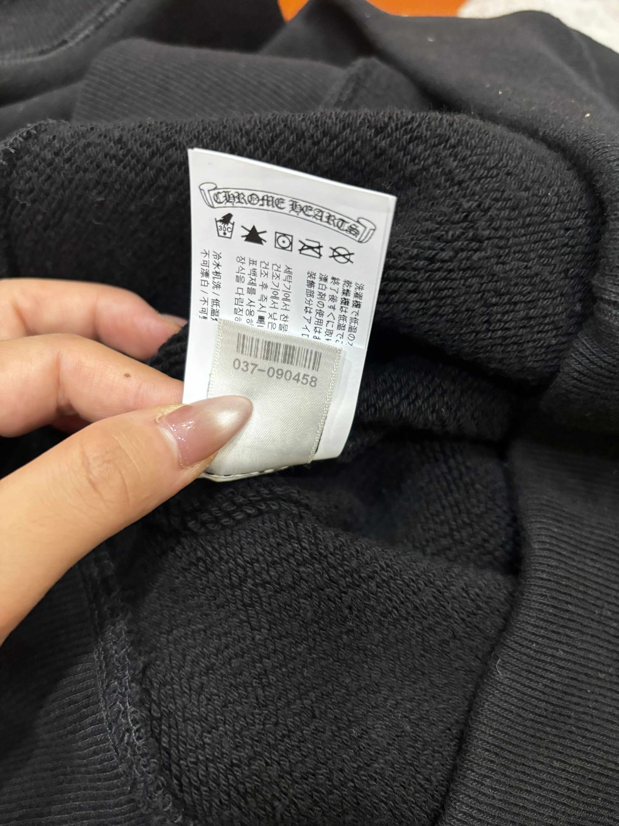 Chrome Hearts CHROME HEARTS Blind Spot Navy Tripple Cross Hoodie BLACK Size US M / EU 48-50 / 2 - 12 Thumbnail