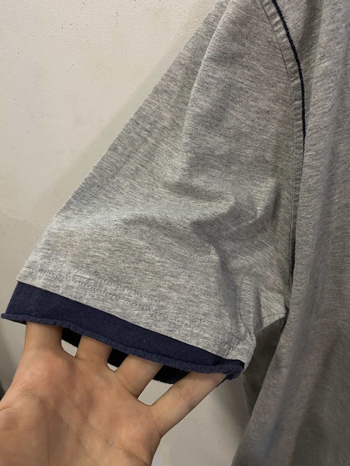 Yves Saint Laurent Grey YSL T-Shirt Double Layer Size US M / EU 48-50 / 2 - 11 Thumbnail