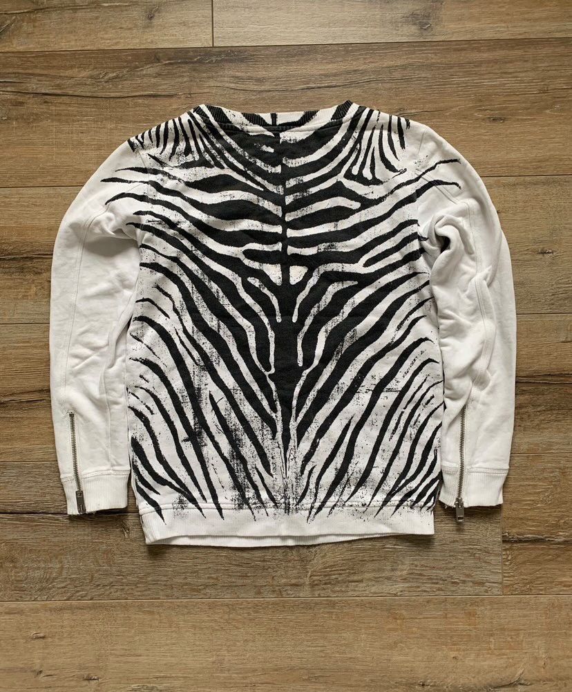 Diesel VTG BALENCIAGA STYLE DIESEL ZEBRA CROPPED SWEATER Size XS / US 0-2 / IT 36-38 - 4 Thumbnail