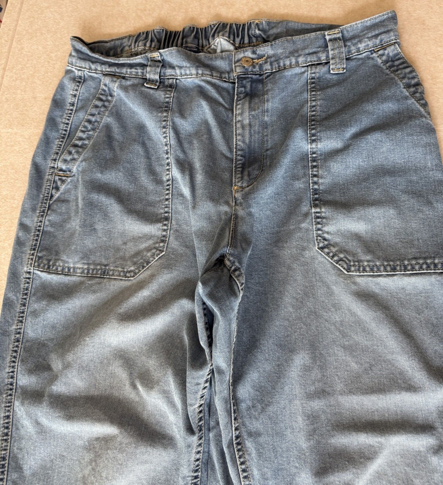 Old Navy Old Navy Womens XL Jean Chinos Baggy High Rise Denim Pants Size 36" / US 14 / IT 50 - 3 Thumbnail