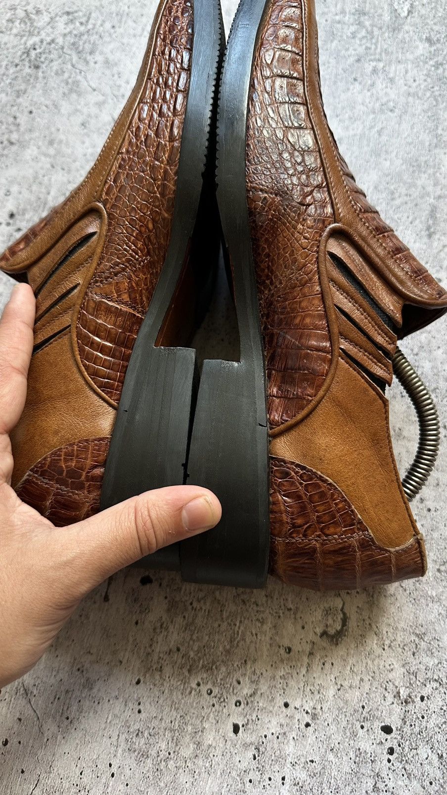 J.M. Weston J.M. Weston Very Rare Vintage Alligator Leather Formal Shoes Size US 8 / EU 41 - 11 Thumbnail