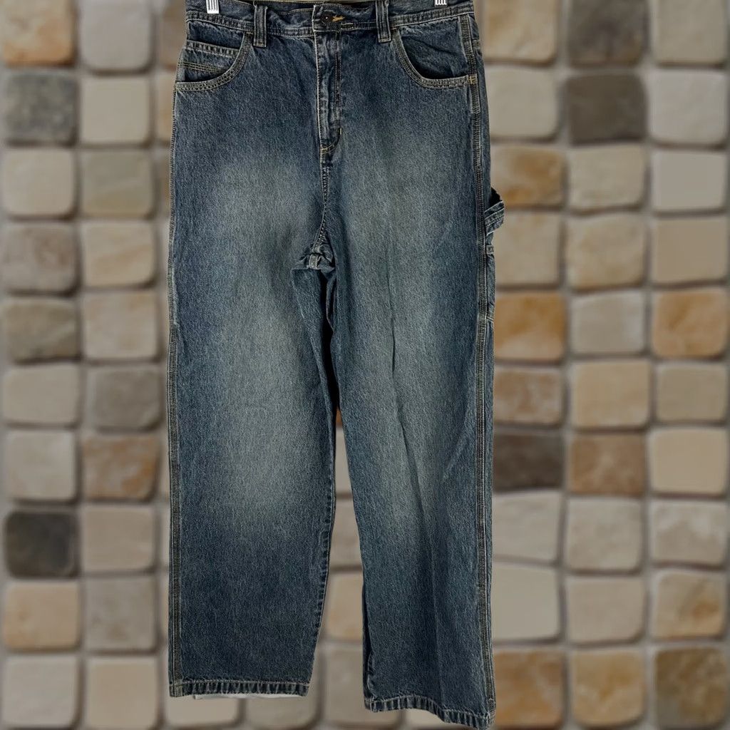 Swatch VINTAGE Carters Watch the Wear Blue Denim Carpenter Jeans Wide Leg Mens 30x31 Size US 30 / EU 46 - 1 Thumbnail