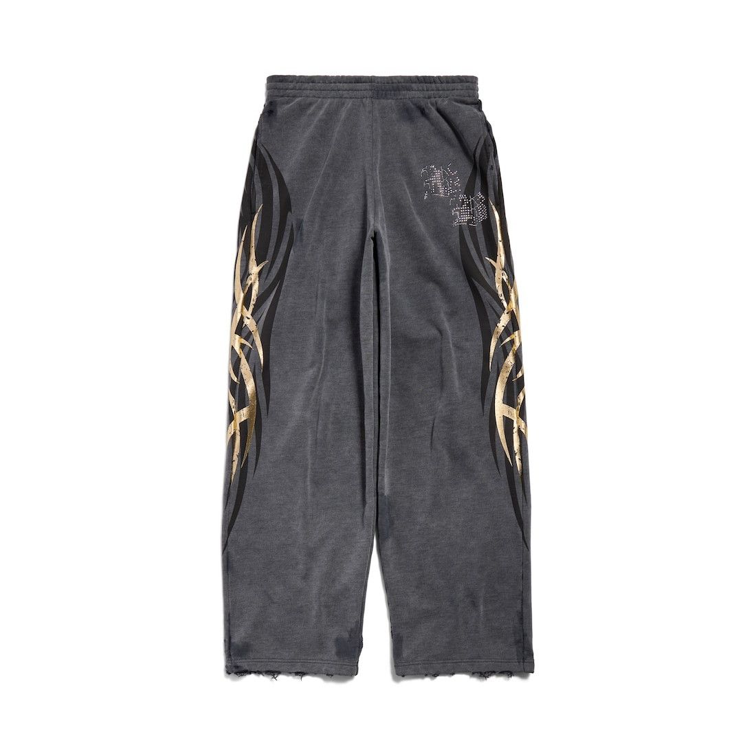Balenciaga o1tr1nto0426 Tacky Gold Baggy Sweatpants & Joggers in Black Size US 34 / EU 50 - 1 Thumbnail