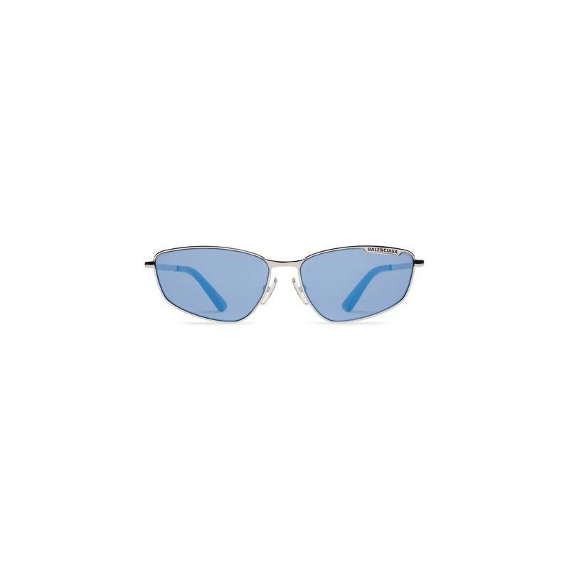 Balenciaga o1bcso1str0625 Size: OS / Palte D-Frame Sunglasses in Silver Size ONE SIZE - 1 Thumbnail