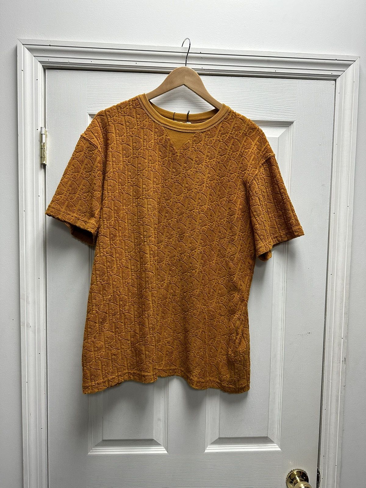 image of Dior Towel T Shirt Amber in Caramel, Men's (Size Medium)