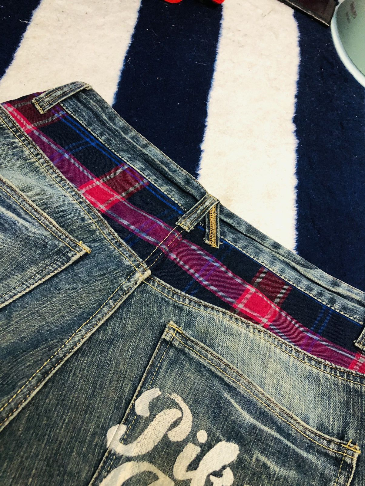 Japanese Brand × Vintage Piko aloha Jeans (1) Size US 31 - 19 Thumbnail