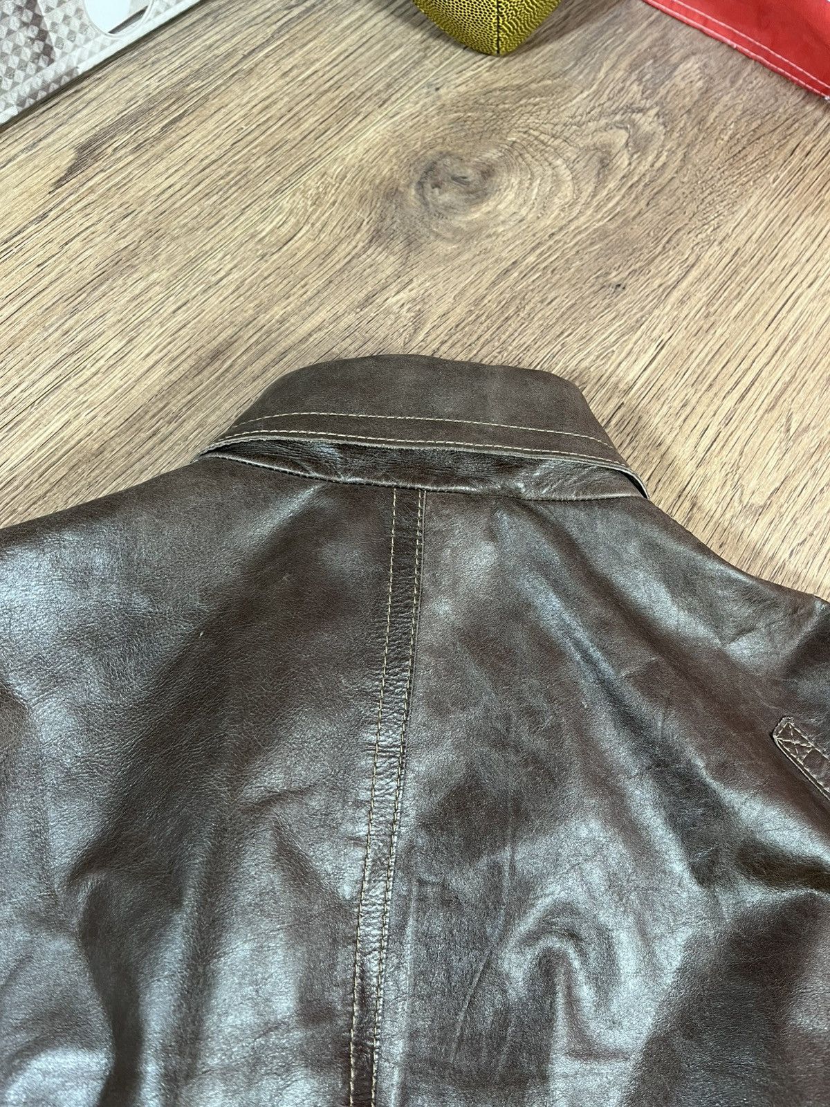 Hugo Boss Hugo Boss Nappa Brown Leather Bomber Rare Size US M / EU 48-50 / 2 - 23 Thumbnail