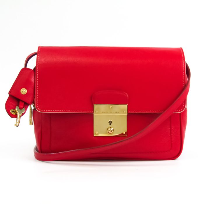 Marc Jacobs MARC JACOBS Women's Leather Shoulder Bag Red Color Grailed