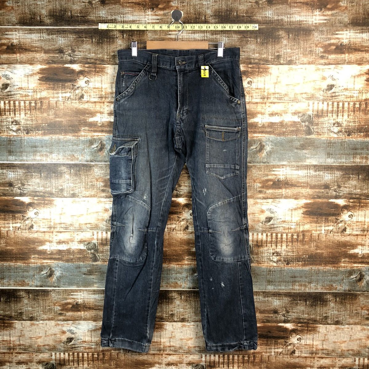 Japanese Brand Japanese Brand Blue utility worker Multipocket Pants #A2164 Size US 33 - 1 Thumbnail