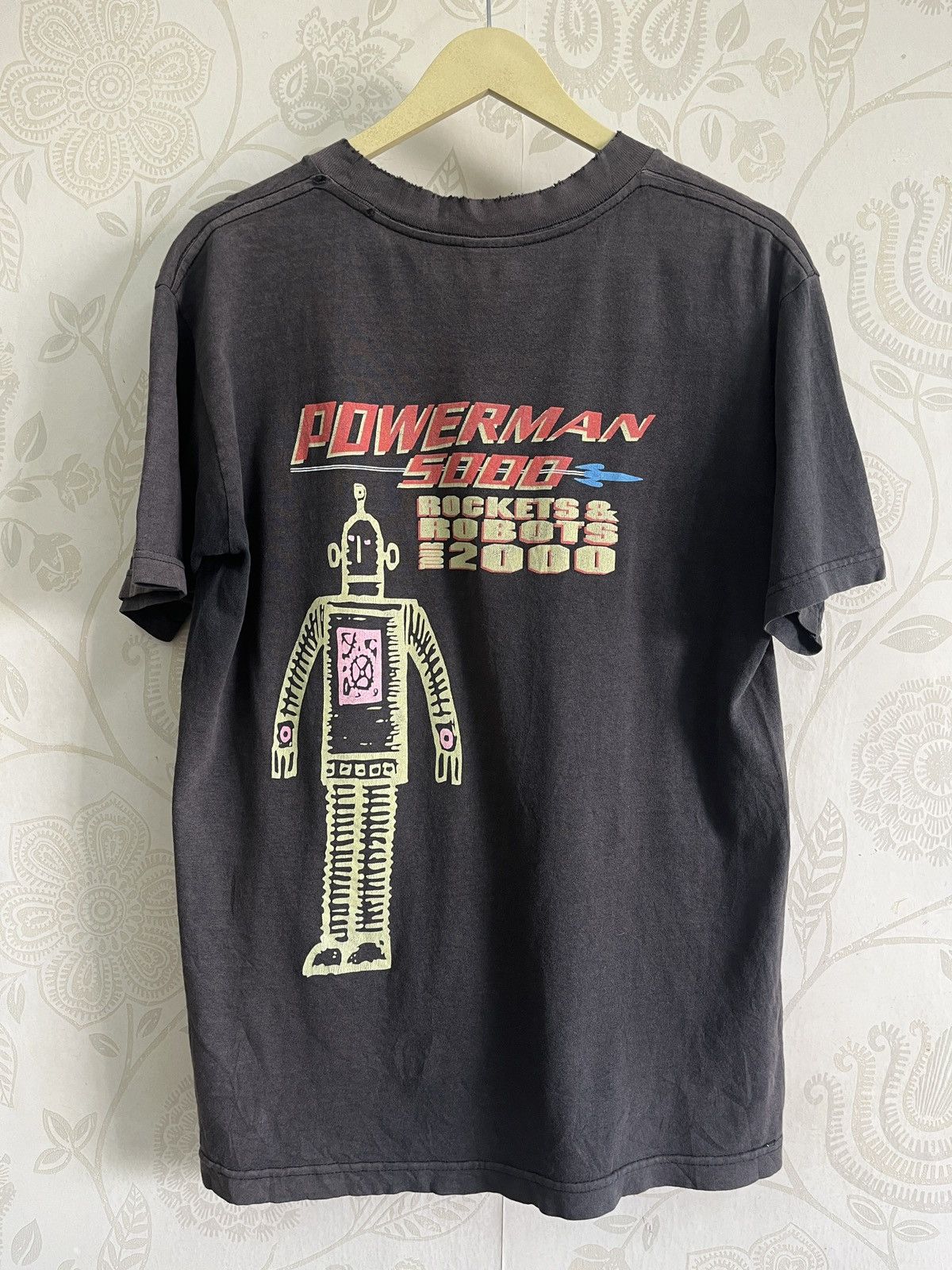 Band Tees × Vintage Distressed Faded Black Powerman 5000 TShirt Copyright 1999 Size US M / EU 48-50 / 2 - 4 Thumbnail