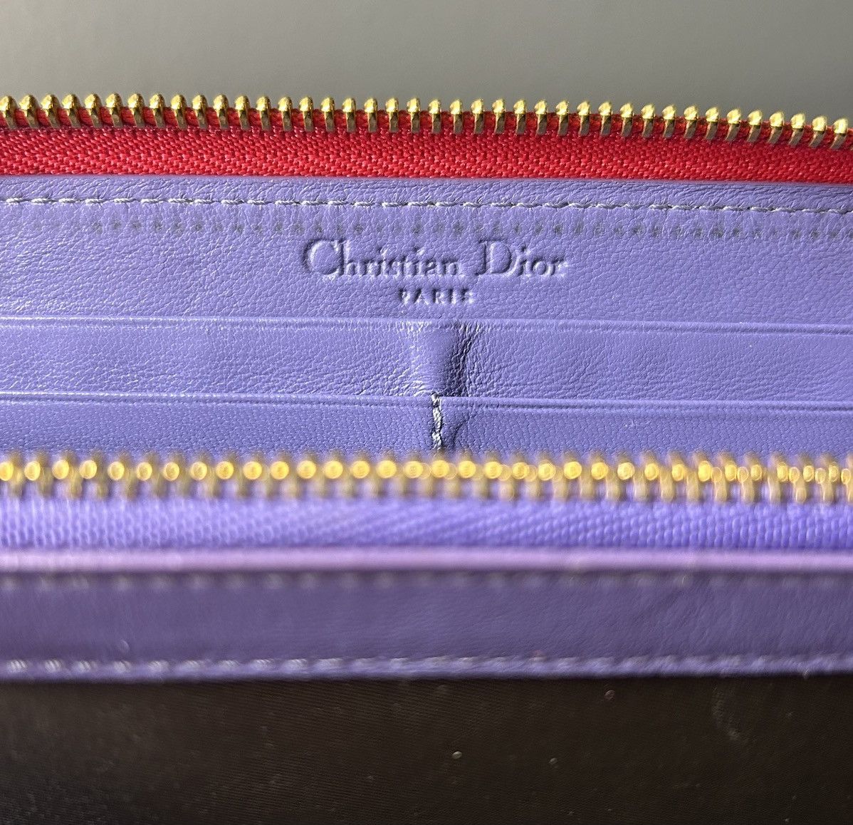 Dior Christian Dior Diorissimo Red Patent Leather Zippy Wallet Size ONE SIZE - 4 Thumbnail