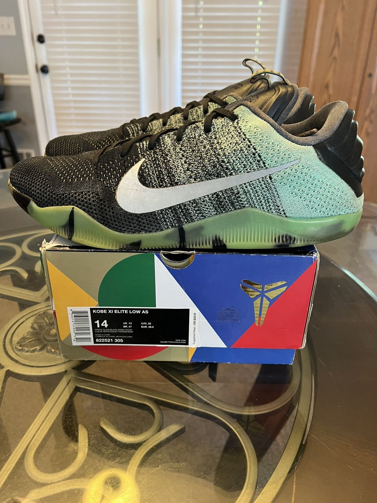 Nike Nike Kobe 11 Elite Low “All Star - Northern Lights” Size US 14 / EU 47 - 2 Thumbnail