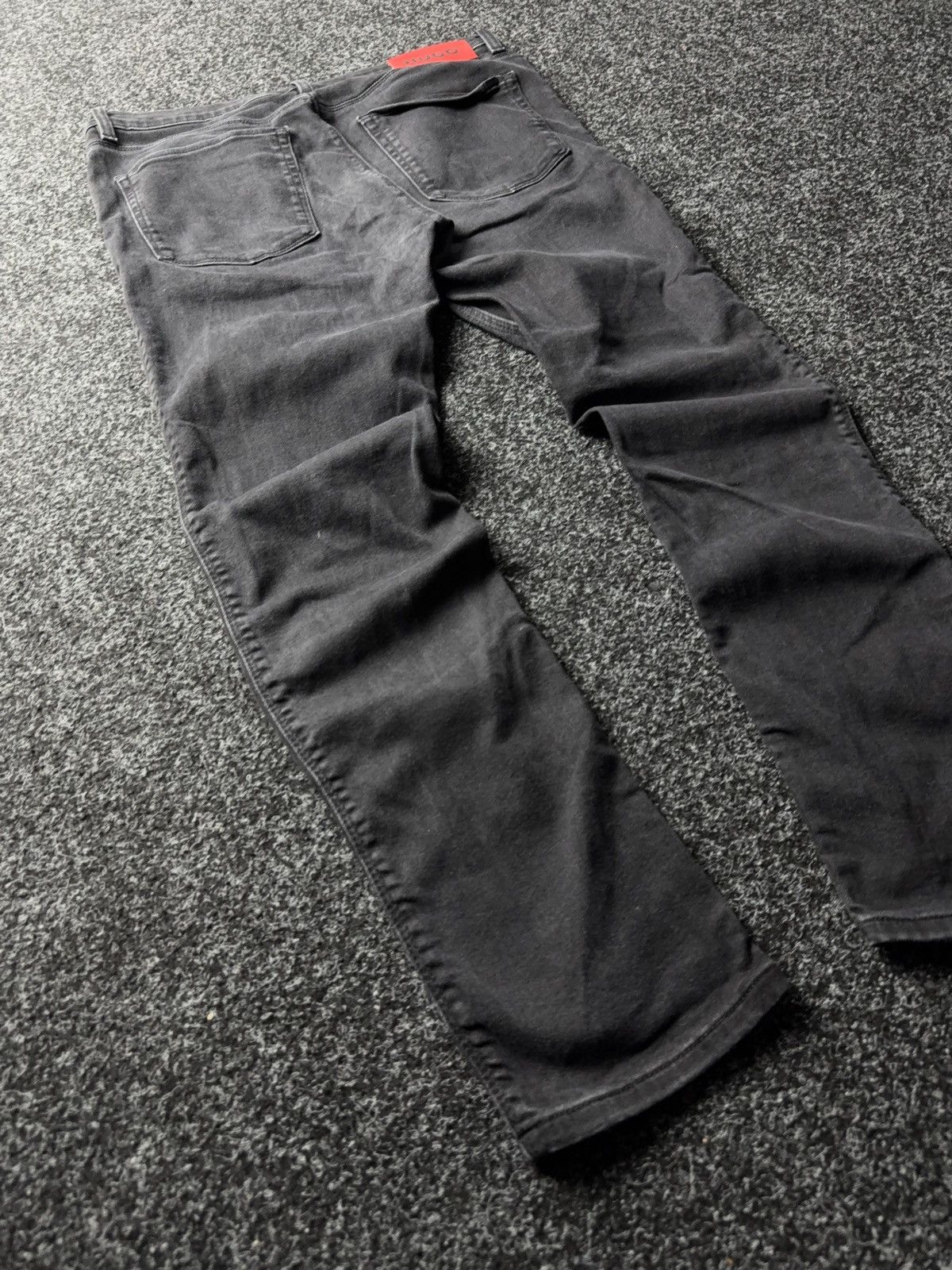 Hugo Boss Luxury 00s Y2K HUGO Boss 1734 black Slim fit denim jeans Size US 32 / EU 48 - 11 Thumbnail