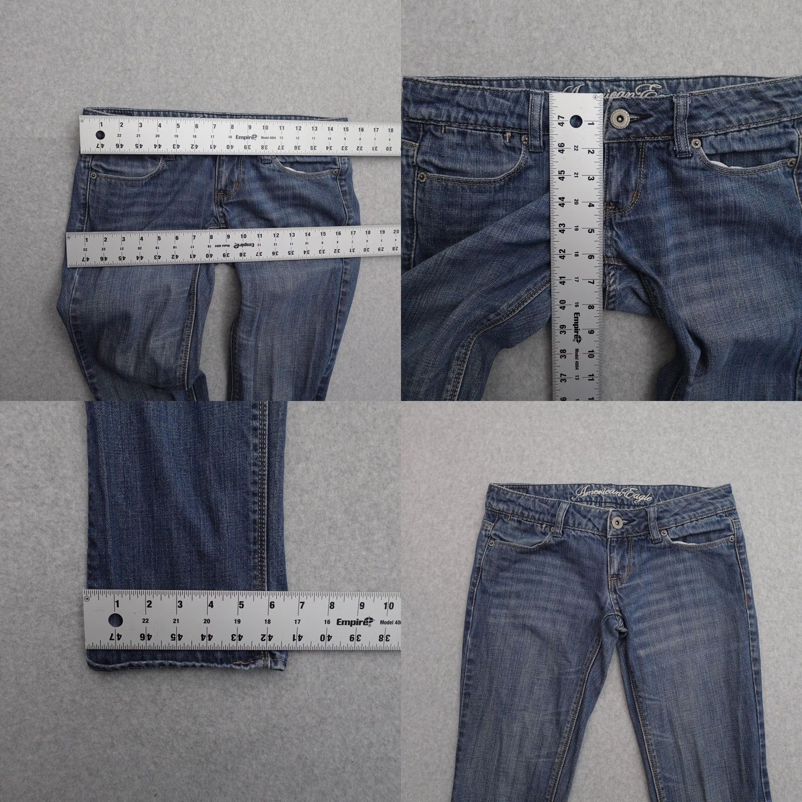 American Eagle Outfitters VINTAGE American Eagle 77 Straight Jeans Womens 2 Short Blue Medium Wash Denim Size 26" / US 2 / IT 38 - 8 Thumbnail