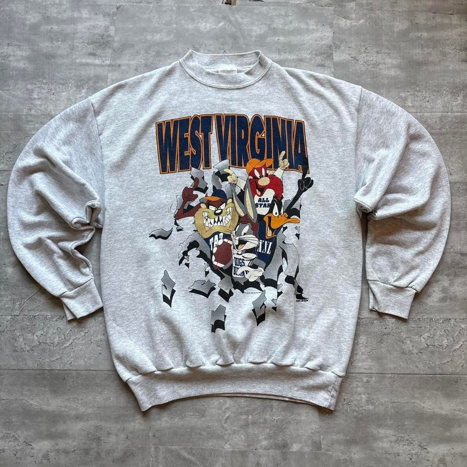 Tultex Vintage 1990s west virgina collegeuniversity Size US XL / EU 56 / 4 - 1 Thumbnail