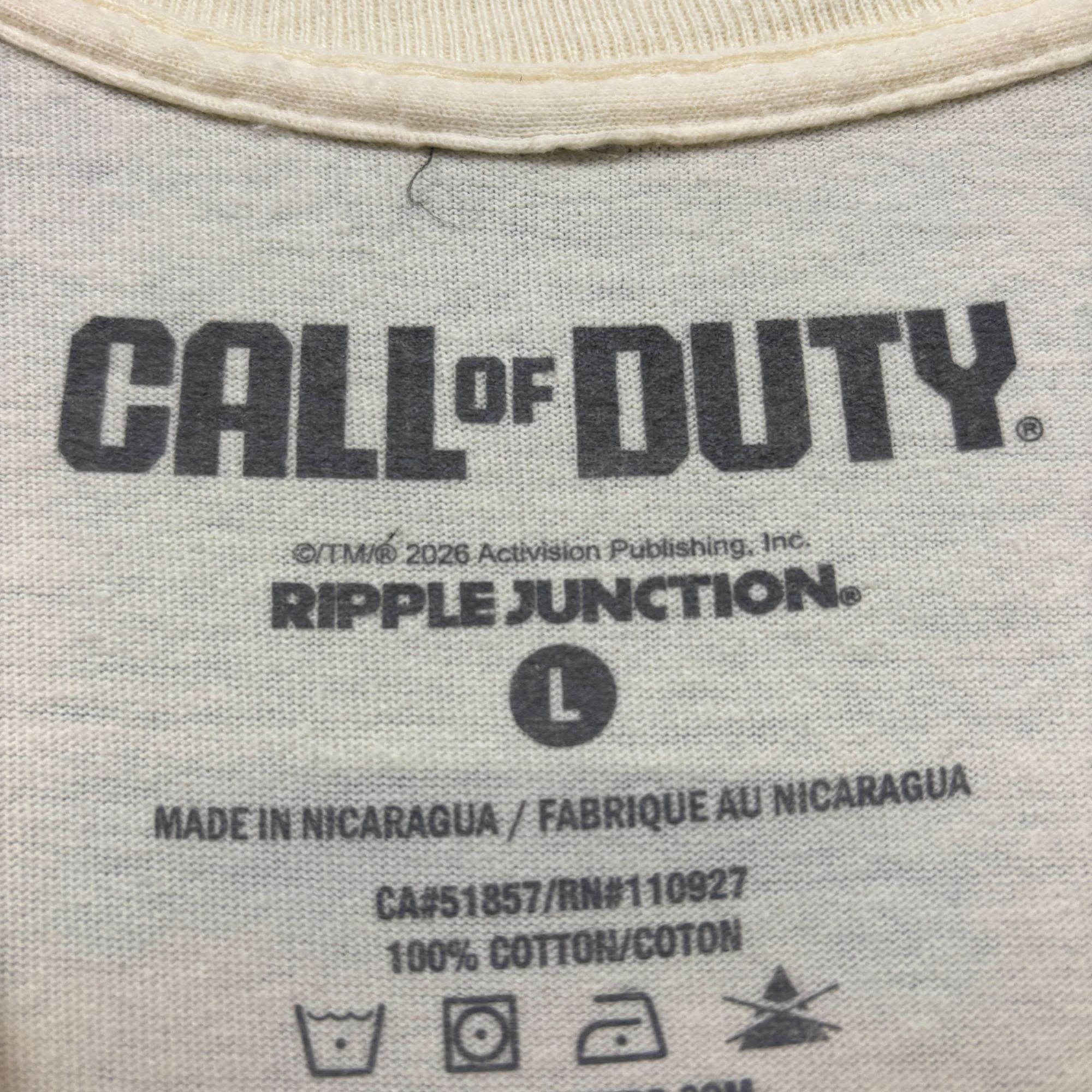 Ripple Junction Call of Duty Modern Warfare 2 FPS Franchise Oversized Tee L Size US L / EU 52-54 / 3 - 4 Thumbnail