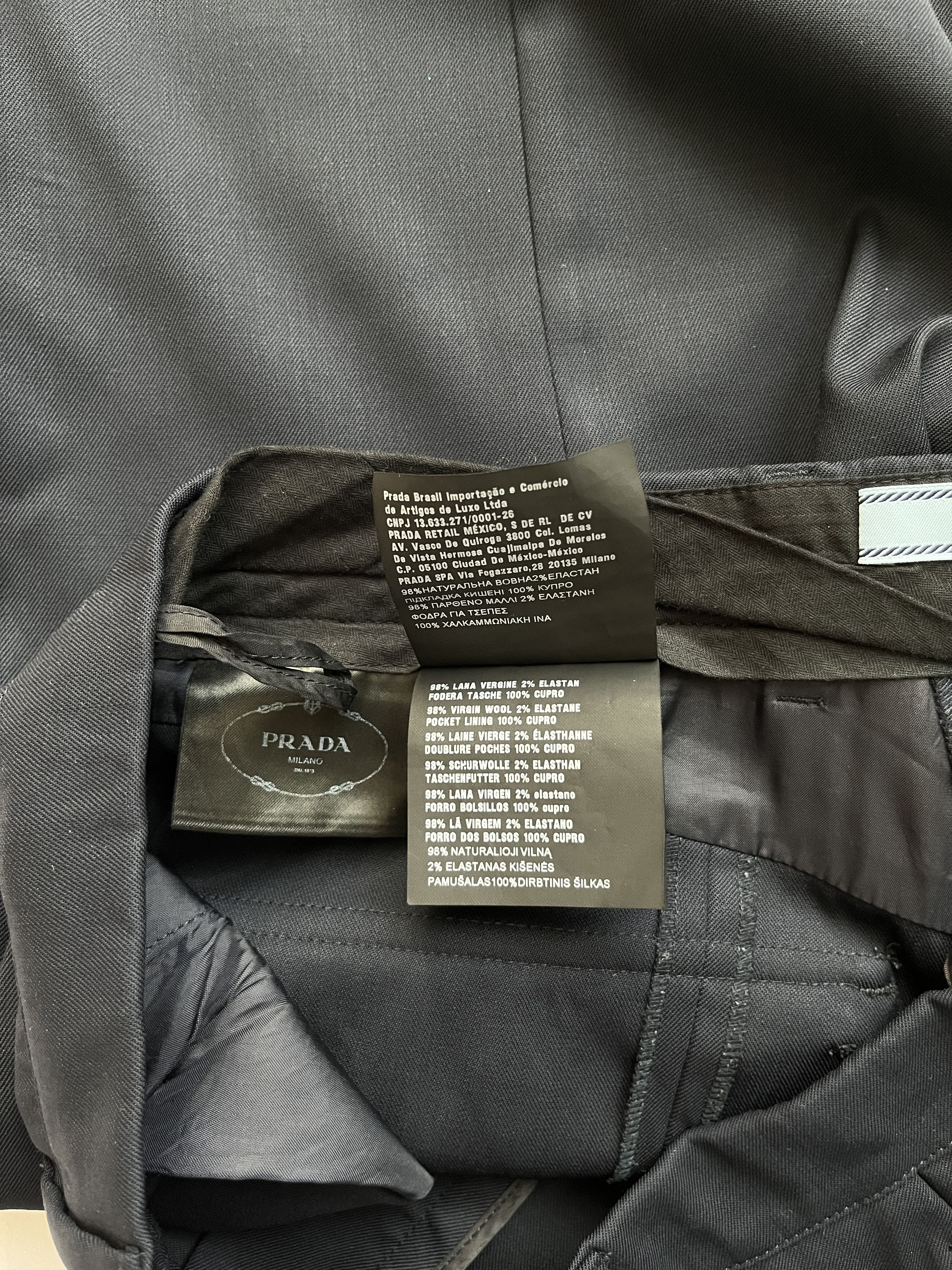 Prada ⚡️QUICK SALE⚡️2017 Prada Navy Trousers Pants Size 30" / US 8 / IT 44 - 6 Thumbnail