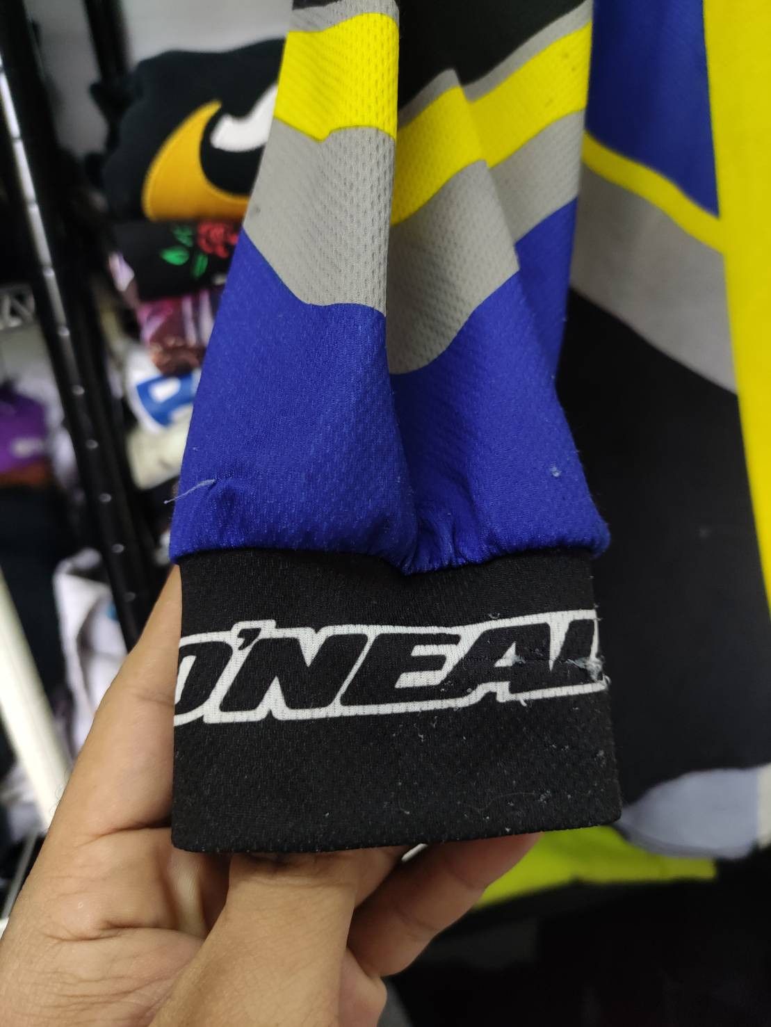 Fox Racing Vtg 90's O'Neal Motocross Racing USA DirtBike Racing Jersey Size US L / EU 52-54 / 3 - 6 Thumbnail