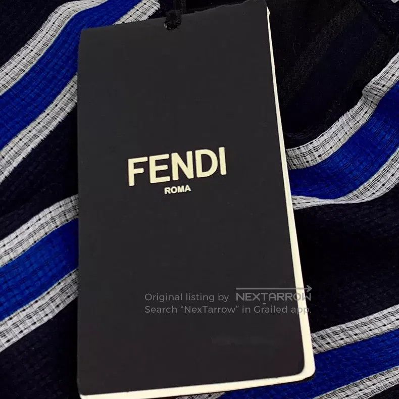 Fendi Fendi Color block striped V-neck silk chiffon dress Size XXS / US 00 / IT 34 - 6 Thumbnail