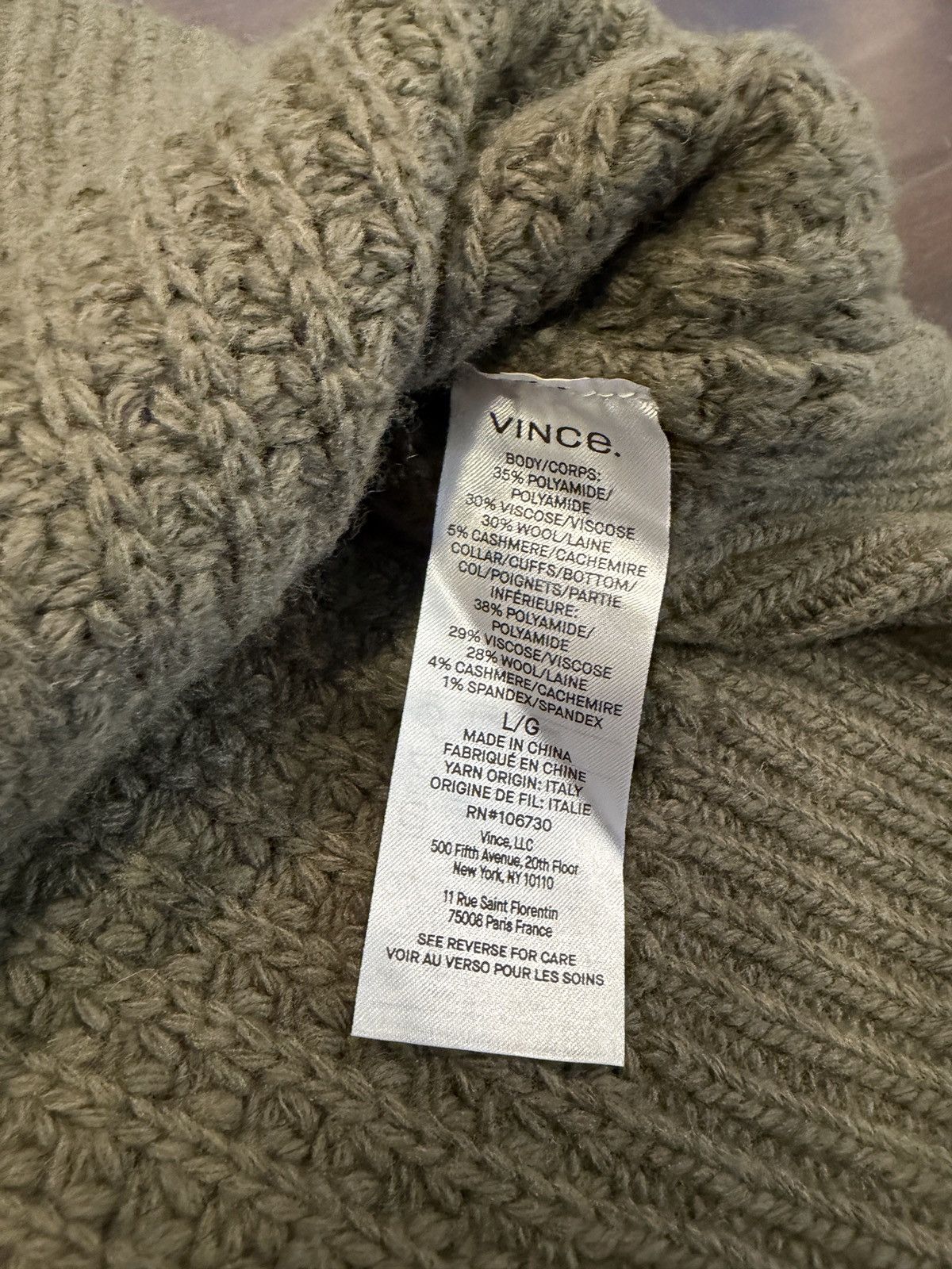 Vince Vince macro waffle stitch knit Size US L / EU 52-54 / 3 - 3 Thumbnail