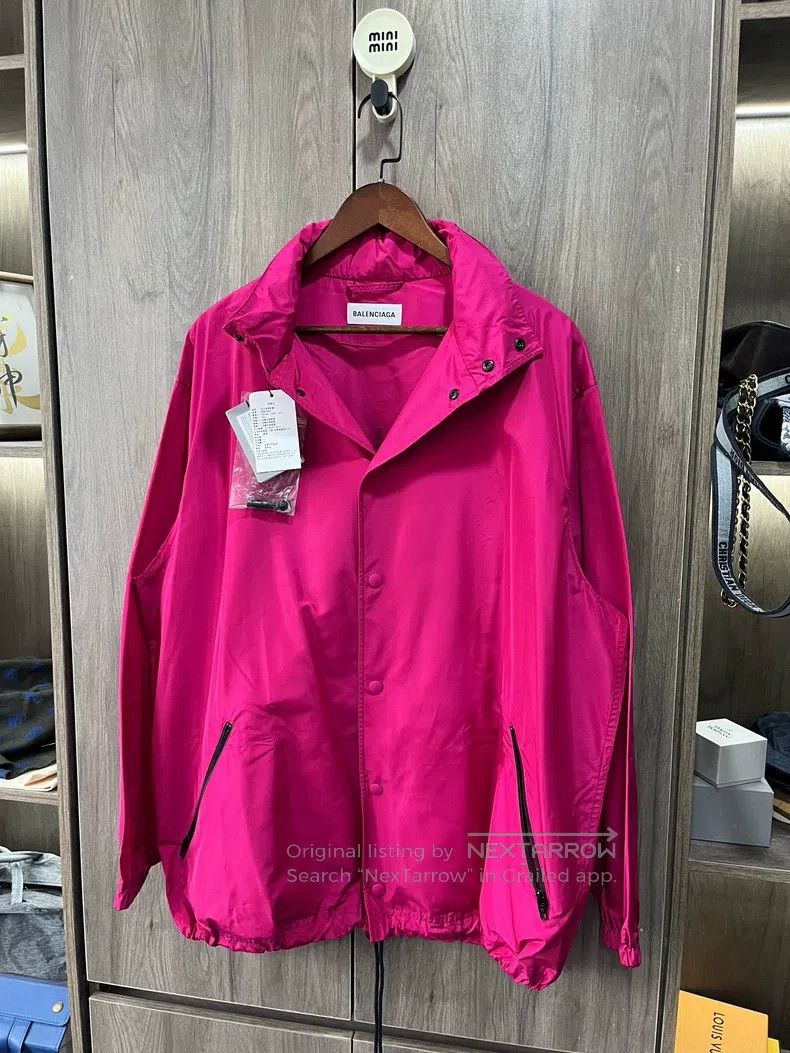 Balenciaga Balenciaga Coach jacket Magenta Size XS / US 0-2 / IT 36-38 - 5 Thumbnail